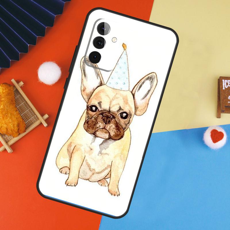 French Bulldog Dog Case For Samsung Galaxy A14 A34 A54 A55 A35 A15 A73 A53 A33 A23 A13 A12 A32 A52 A51 Cover