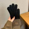 Women's Touch Screen Gloves Thickened Knitting Driver's Gloves Breathable Bicycle Gloves Unisex Winter Gloves Anti Slip Outdoor Sports