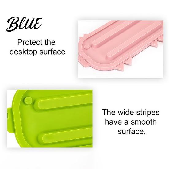 Durable TPR Spoon Rest Silicone Pot Lid Holder, Cute Pig Shaped, Non Slip Heat Resistant Mat Utensil Holder with Drain Grooves, Multifunctional