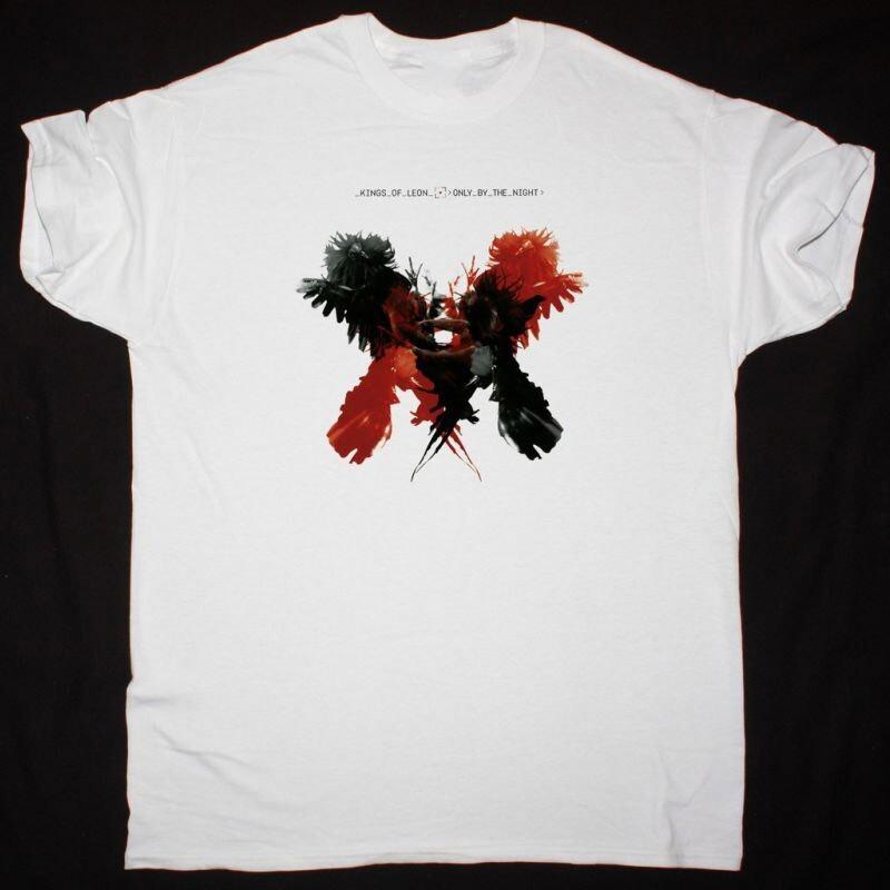 KINGS OF LEON ONLY BY THE NIGHT Short Sleeve White All Size Shirt Unisex T-Shirt L