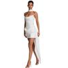 Women Halter Neck Sleeveless Ruched Bodycon Dress Solid Color Sexy Mini Dress