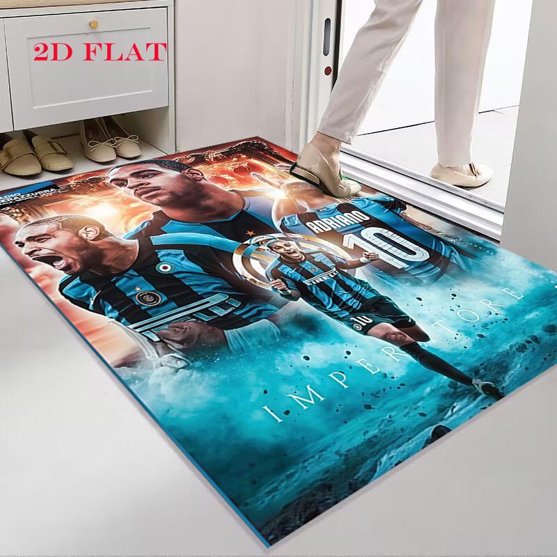 Inter Milan Carpet Rug for Living Room Bedroom Home Sofa Decoration,Kids play Nonslip Floor Mat