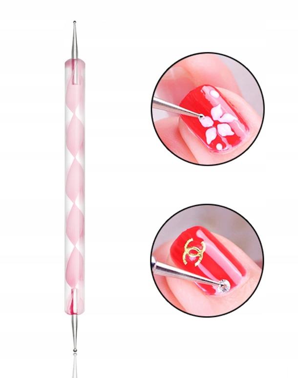 Double-sided nail art probe accessories for French manicure dots