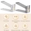 Shoe Rack Three-level Adjustment Shoes Storage Holder Space-saving Transparent Folding Shoe Organizer for Home