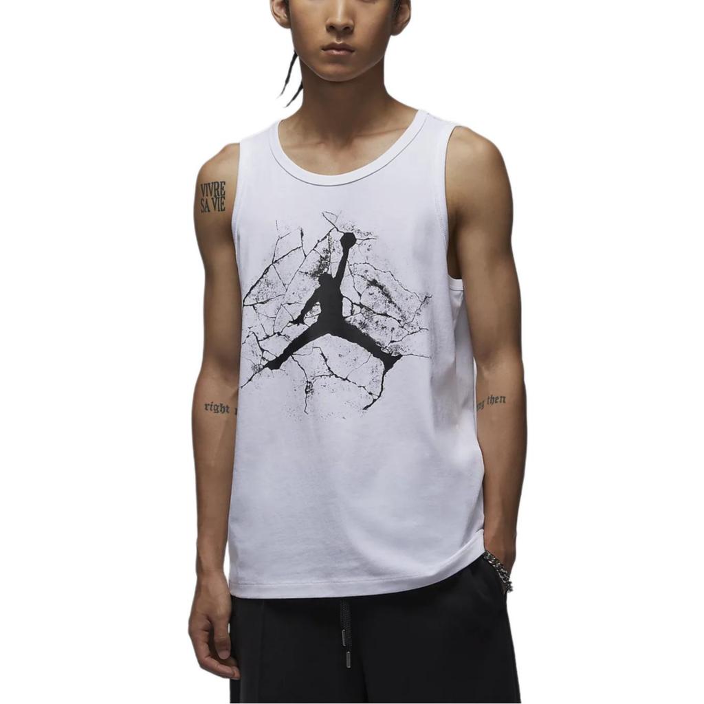 Jordan Weiches bequemes ärmelloses T-Shirt Herren Oberteile Weiß FZ1942100