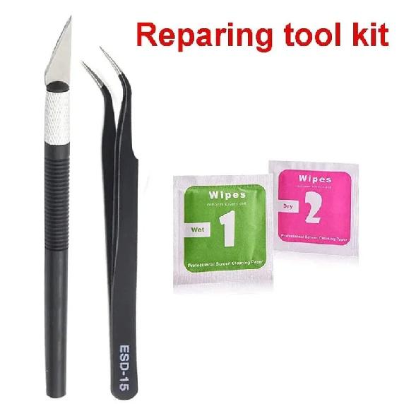 1 Set Glas für Rückkameraobjektiv für iPhone 16 16Plus 16Pro Max Reparaturteile für die Rückkamera mit 3M Klebeaufkleber & Werkzeugsets