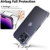 Airbags Stoßfestes Case für Iphone 16E 16 E 15 Pro Max 14 Plus 13 Mini 12 11 X Xs Xr Se 2022 2020 7 8 6 6S 16Pro Kristallklare Handyhülle Zubehör