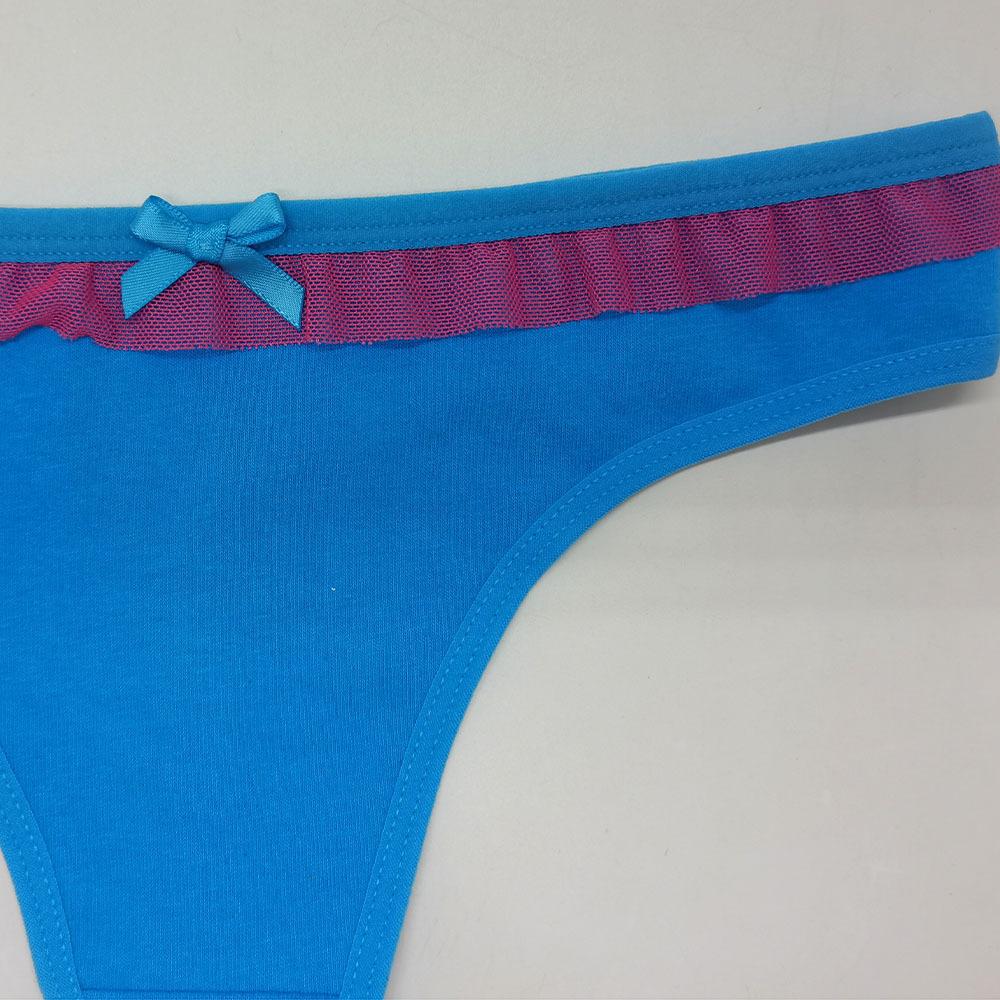 Mixed Style Sexy Underwear Panties Women's Sexy Lace Cotton G String Thongs 6 Pcs