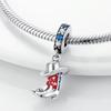 Silver Plated Sport Love Dangle Charm fit Bracelet Necklace Skate Shoes Beads Pendant Silver 925 Jewelry