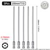 200mm Torx Screwdriver Bits Magnetic Hollow Plum Blossom Head S2 Steel Security Bit T6-T40 1/4'' Hex Shank Hand Power Tools