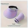 Women'S Foldable Sun Hat - Large Brim, Suitable for Beach, Summer And Outdoor Activities, Breathable Polyester, Hand Wash Only