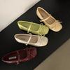 Gentle Bow French Shallow Mouth Mary Jane Shoes Wear New Autumn One-word Buckle Casual Shoes