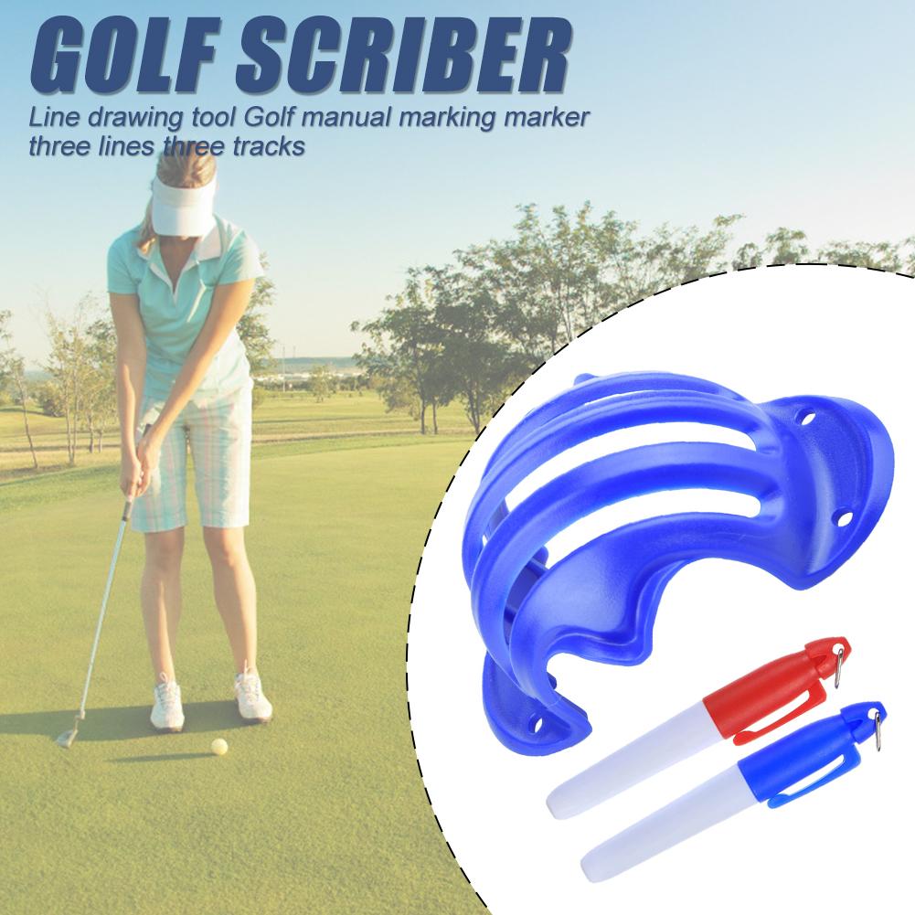 Golf Ball Line Liner Marker Pen Template Alignment Marks Tool Aid Golf Equipment for Outdoor Exercise Sport Ornaments