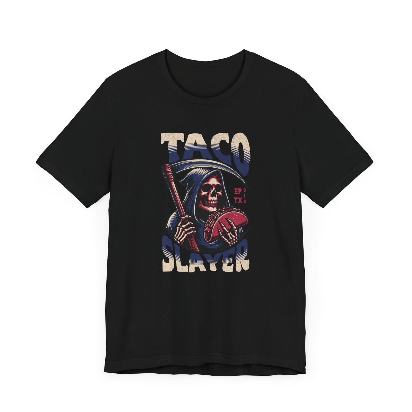 Grim Reaper Taco Slayer T-Shirt, Funny Tee, Streetwear S
