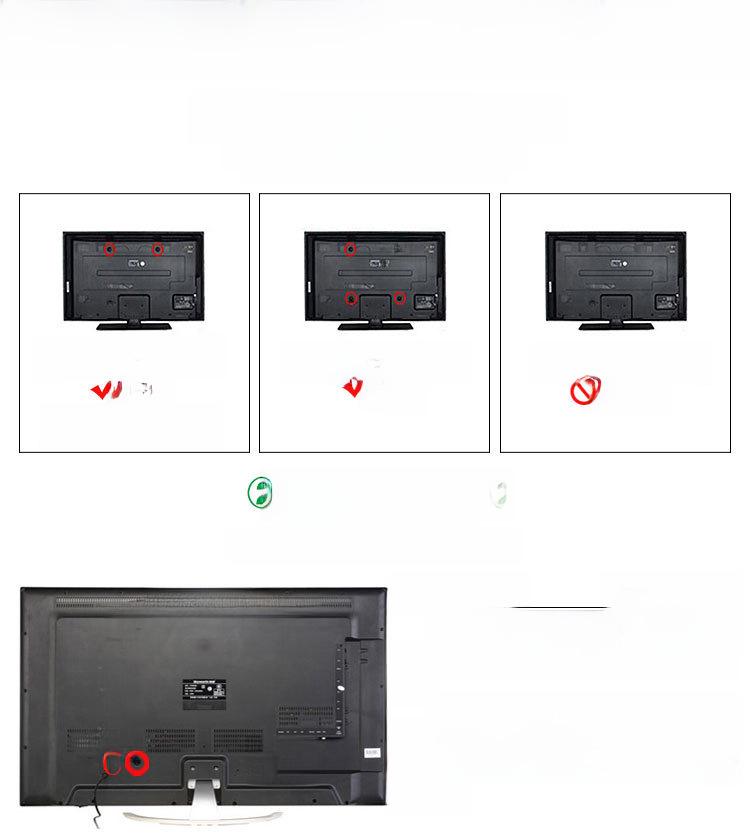 Verstellbarer, teleskopischer TV-Wandständer für 14-42-Zoll-Bildschirme, Modell 117B-2
