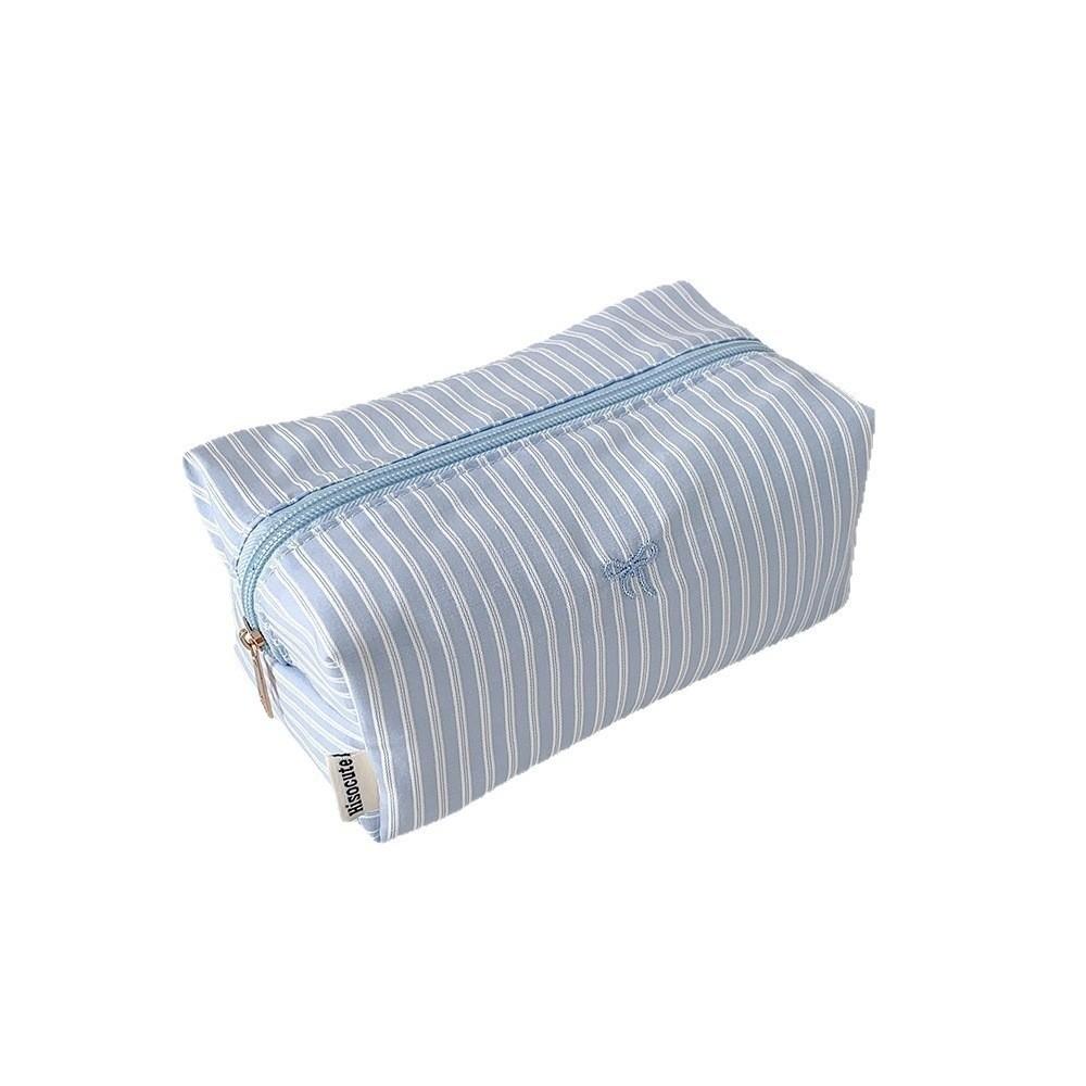 Zipper Cosmetic Bag Large Capacity Pen Bag Portable Makeup Pouch