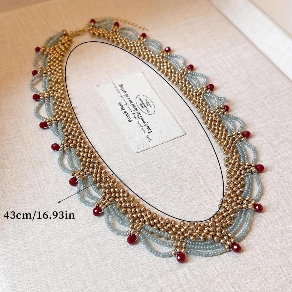Beaded Design Bead Necklace Lace Lace Necklace New Chinese Style Necklace For Women Gift