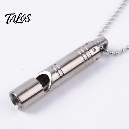 Waterproof Whistle Titanium Alloy Emergency High-decibel Sound Compact Size Loud Survival Portable Safety with Neck Chain Lightweight