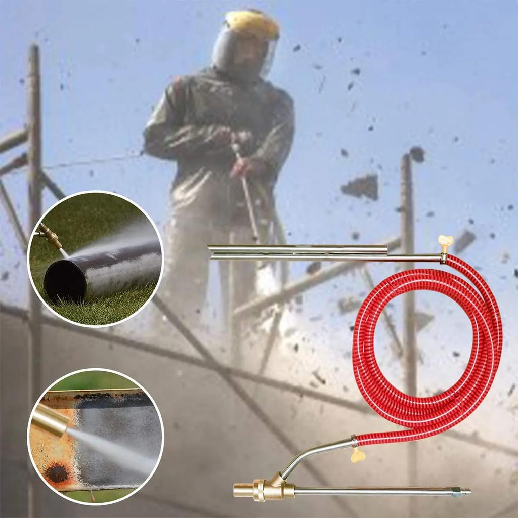 Pressure Washer SandBlasting Kit 5000PSl Sand Blaster Quick Disconnect Car Washer Equipment for Rust Removal Abrasive Cleaning