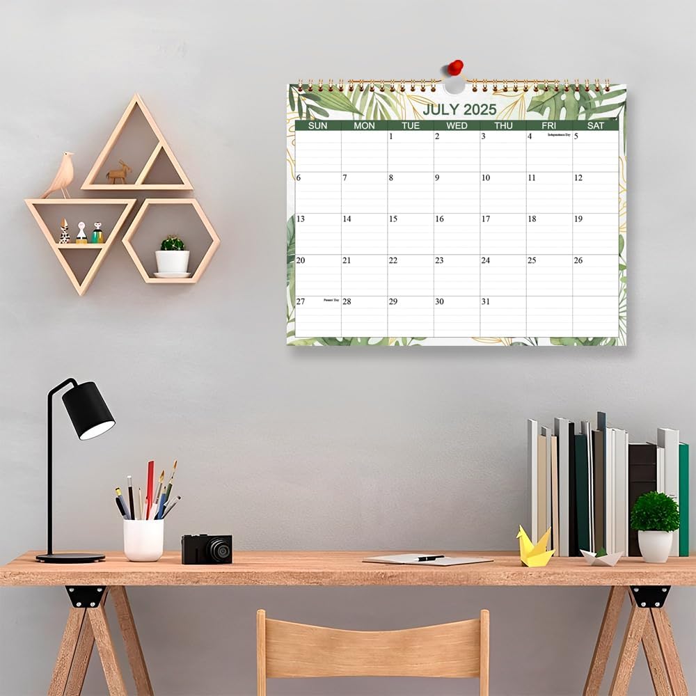 Calendar 2025-2026 - Wall Calendar from October 2025 to December 2026, 15 Months Calendar with Thick Paper for Planning at Home or Office, 8.5" x