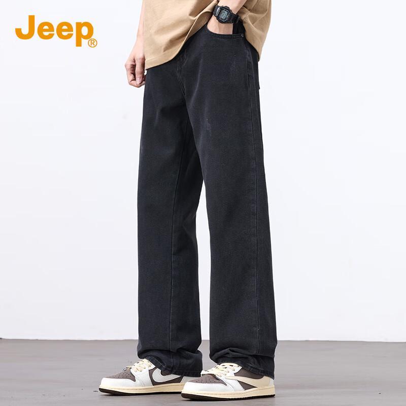 

Jeep Мужские джинсы из выстиранного денима широкого прямого кроя 4XL