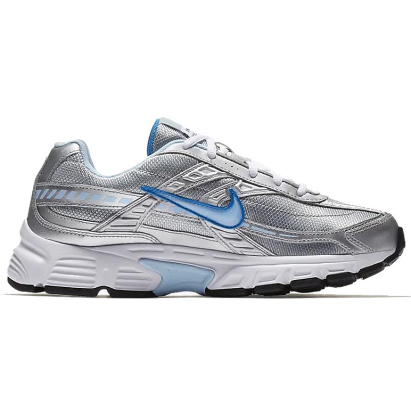 Nike Initiator Running Shoes Women's Low Top Metallic Silver/White/Cool Gray/Ice Blue Sneakers 394053-001