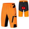 Men 2 In 1 Cycling Shorts Breathable Quick-Drying MTB Mountain Bike Baggy Shorts with 3D Padding