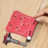 Adjustable 35mm Drill Guide Cabinet Hinge Jig - Aluminum Alloy Precision Marking Template for Concealed Hinges, Manual Hand Tool