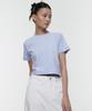 MUSINSA STANDARD WOMAN Women'S Crew Neck Crop T-Shirt [Serenity Blue]