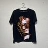 [USED] Dandadan T-shirt, size XL, black, anime T-shirt, Okarun, peach, Turbo Babaa *