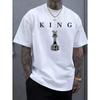 Men's Short-Sleeved Crew Neck Letter Printed Athletic Apparel - Activewear Gym Casual Sports Tops, Summer Training Running Tees & Vests