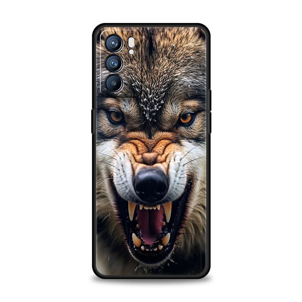 Die Wolf Handyhülle Für Oppo Reno8 Reno7 Reno6 Pro A54 5G Find X6 X5 A53 A52 A9 A15 A95 A17 A16 A76 A74 A57 A31 Hülle