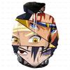 Sweat à capuche Anime japonais NarAAKakashi pour enfants, pull décontracté, vêtements de dessin animé pour garçons et filles, printemps, automne, 2024