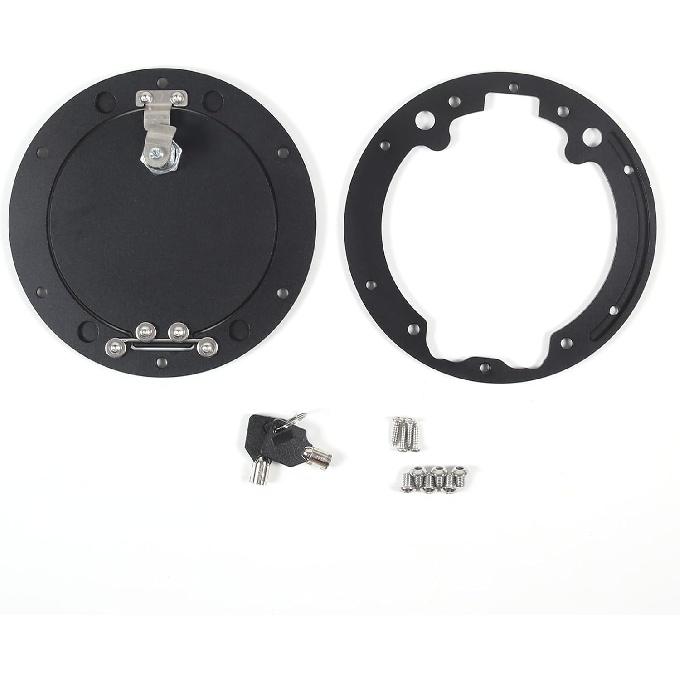 LLKUANG Gas Fuel Tank Cap Protector Cover Compatible with Toyota Tundra 2007-2021,Fuel Tank Door Cover Car Oil Gas Cap Door Cover Trim Decorative