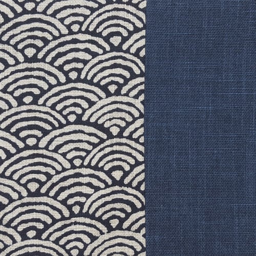 Handmade Workshop FUJITA Chopstick Case, Seigaiha Pattern x Navy Blue, Fabric, My Chopstick Holder, Handmade, Made in Japan, Japanese Goods, Chopstick