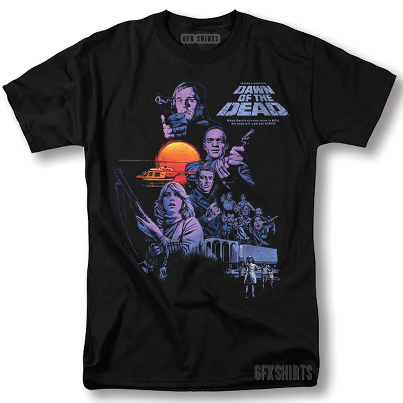 

Dawn Of The Dead Shirt Movie Classic Retro Vintage Graphic Design T-Shirt 2XL