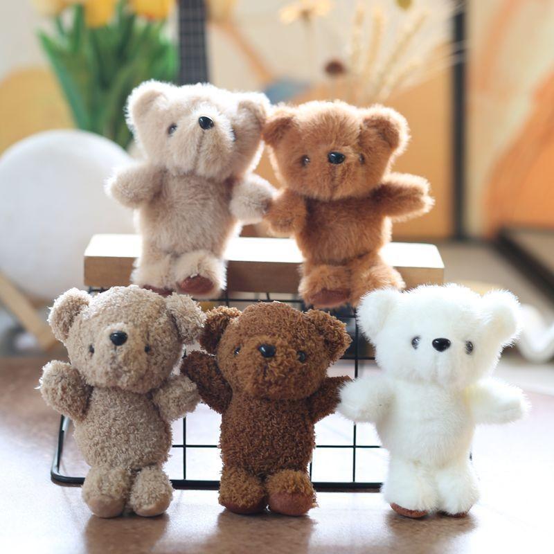 Teddy Bear Plush Keychain Pp Cotton Filled Bag Decor  Kids Gift Animal Stuffed