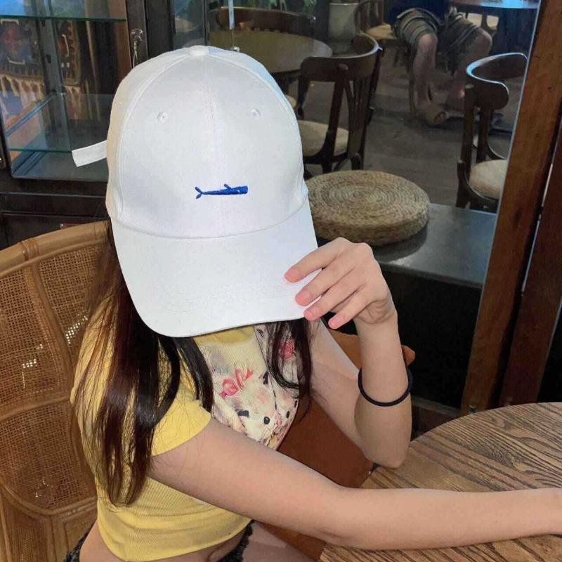 Men's and women's sports caps, sunscreen, sunshade cap, simple embroidery, four-season hat, baseball cap, sun hat, women's solid color hat