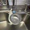 Stainless Steel Hanging Sink Drain Basket Kitchen Faucet Storage Rack Detachable Sink Strainer Basket for Food Waste Draining