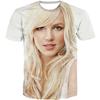 Women/men Summer Fashion 3D Britney Printing T Shirt Casual Short Sleeve Tops Tee Sports Wear Unisex Kids Summer T Shirt