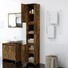 Vidaxl Bathroom Cabinet, Smoked Oak, 30X30X183.5 Cm