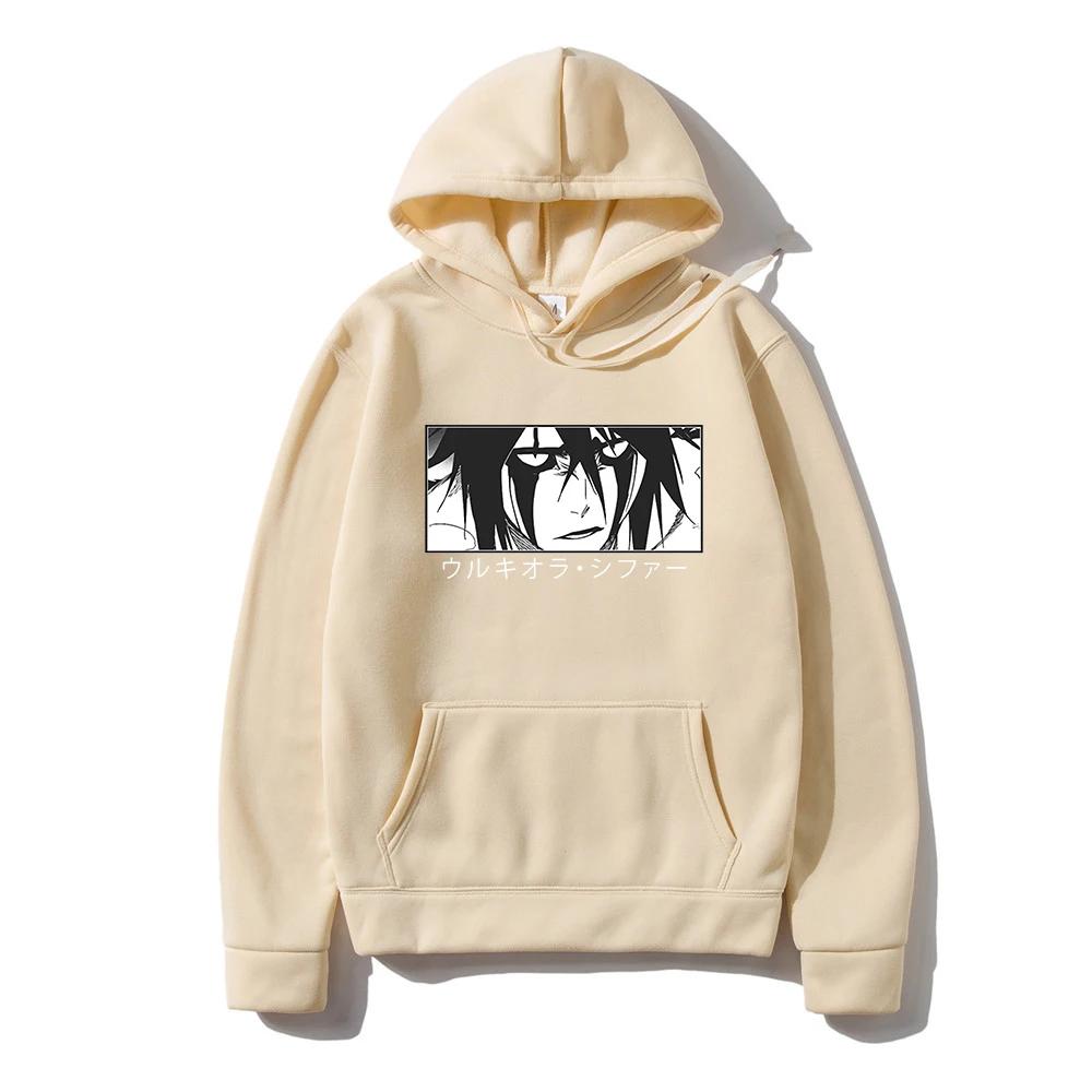 

Японский аниме Bleach Ulquiorra Cifer Manga Harajuku Hoodies Gothic Cartoon Streetwear Long Sleeve Casual Men Winter Hoodies XL