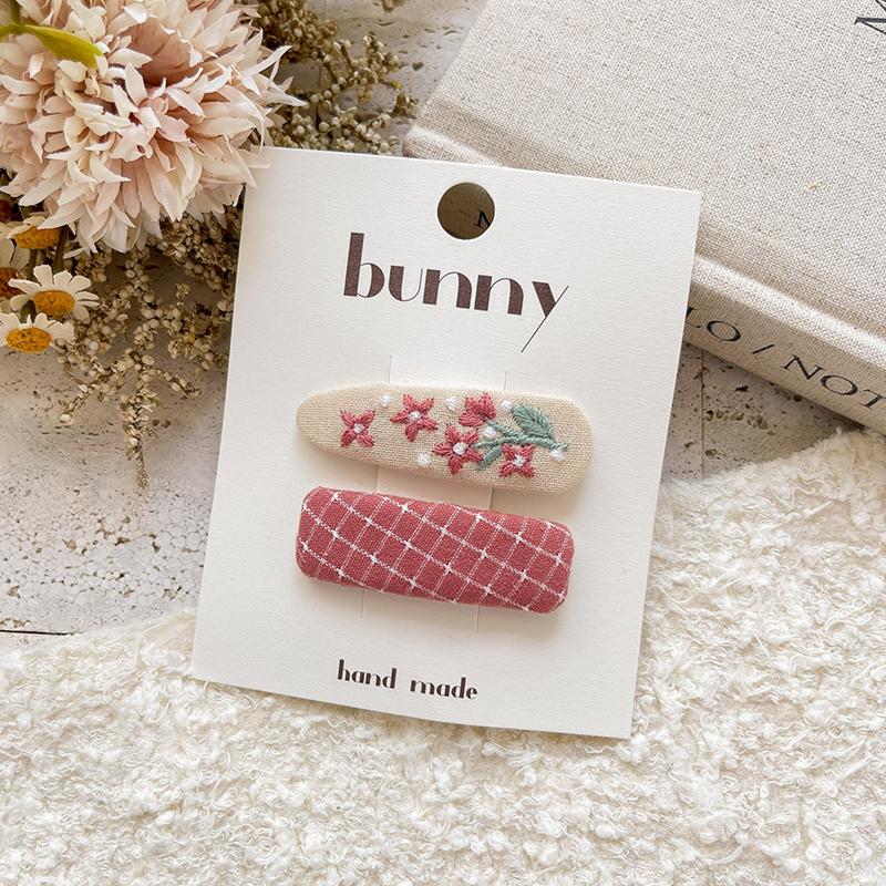 

2 шт. милые вышитые фруктовые цветы детские заколки для волос милые универсальные шпильки для женщин девочек аксессуары для волос подарки