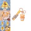 Cute Cartoon Angel And Apron Butter Bear Doll Pendant Keychain For Party Decorations And Travel Souvenirs