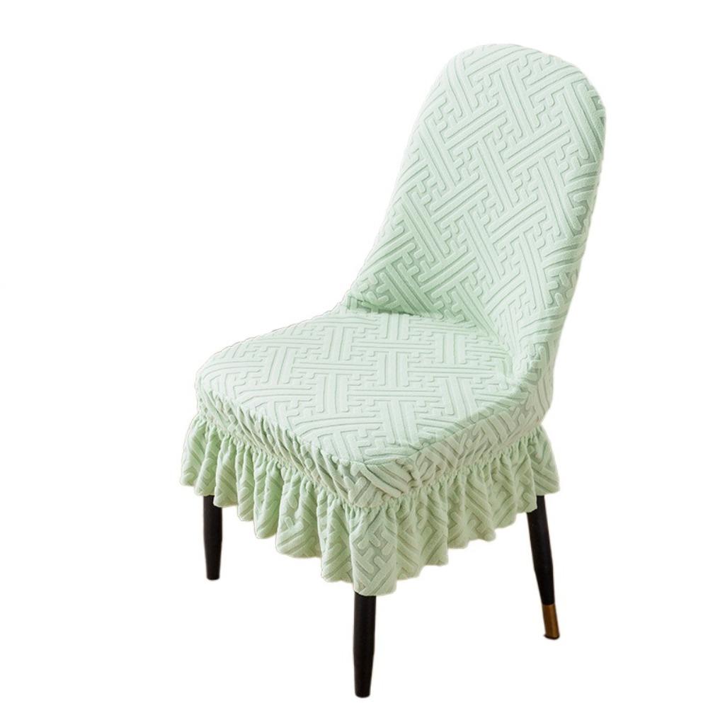 Dustproof Curved Seat Cover Soft Chair Protective Case Jacquard Arc Chair Cover  Household