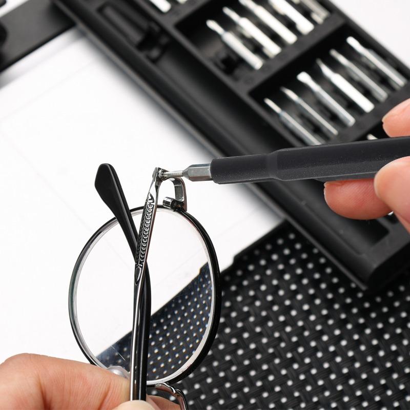25 in 1 Precision Screwdriver Set Kit Professional Phone Glasses Hexagonal Flat Head Magnetic Screwdriver Head Repair Tools