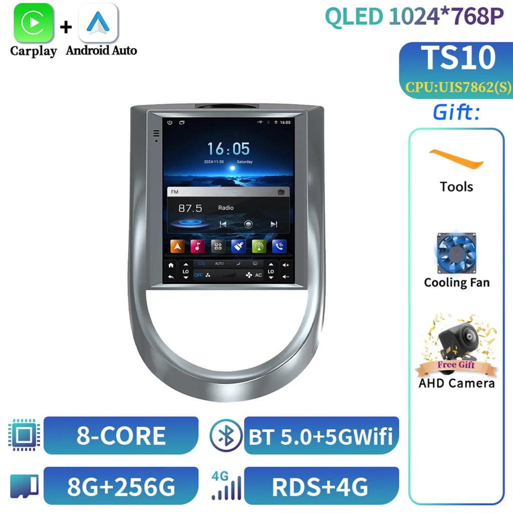 9.7inch Car Radio GPS Android 14 For Kia Soul 1 2008-2014 Multimedia Video Player Navigation Carplay Auto Intelligent System GPS