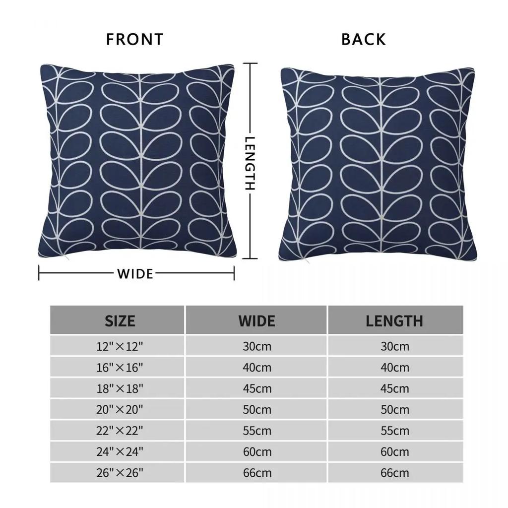 Orla Kiely Retro Pillowcase Printed Polyester Cushion Cover Decoration Throw Pillow Case Cover Home Zippered 45X45cm