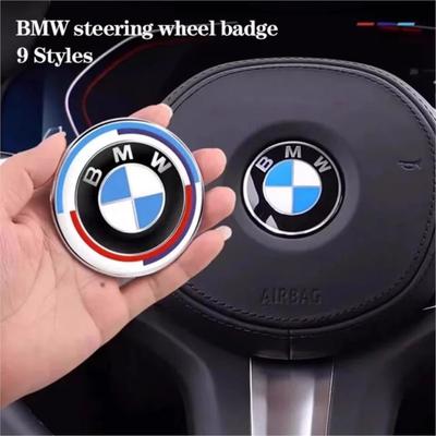 Adesivo per Volante Auto 45mm Emblema Esclusivo Volante Per BMW M Performance X1 X3 X4 X5 E87 F20 E36 E46 E90 E39 F10