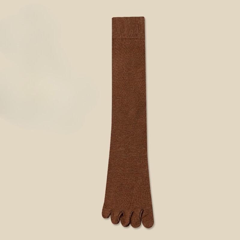 1 Paar Damen Fünf-Zehen-Geteilte Zehen Kompressionssocken - Elastisch Wadenlänge Geeignet für JK-Röcke, College-Uniformen, Kurze Kleider, Kleidersocken